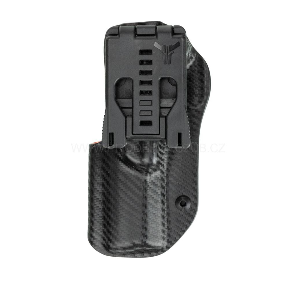 IPSC sportovní kydexové pouzdro pro CZ TS 3 Orange carbon/orange 