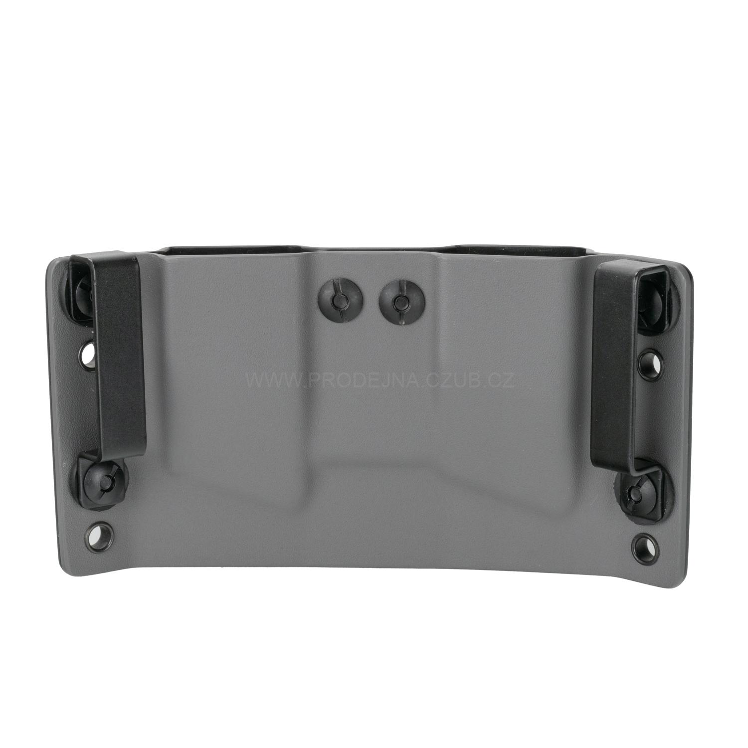 Vnější kydexové pouzdro na dva zásobníky pro CZ Shadow 2 Compact/ CZ Shadow 2 carbon/šedá