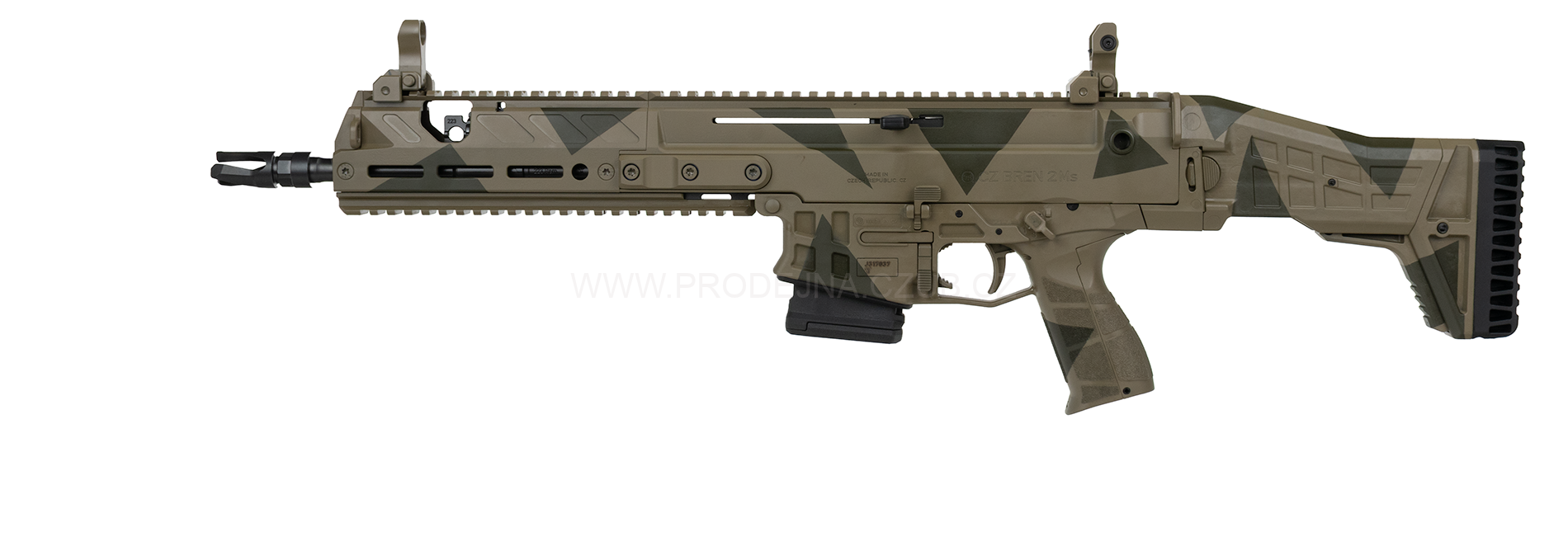 CZ BREN 2 Ms .223 REM 11" R3 dlouhé předpažbí CAMO