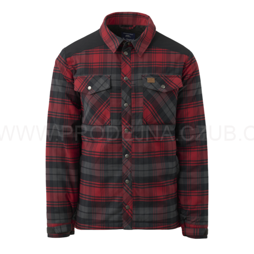 Zimní košile Helikon Warden - Slate Crimson Plaid