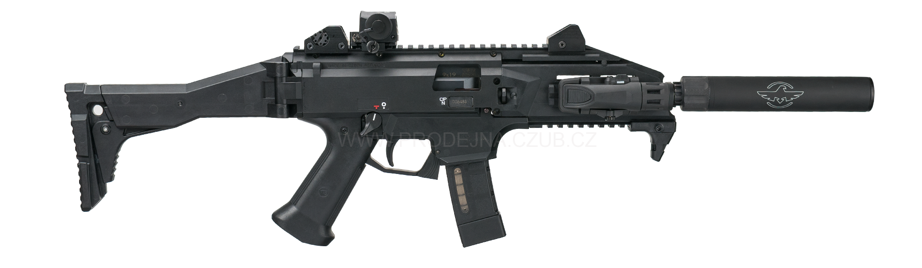 Tlumič hluku výstřelu GIS pro CZ Scorpion Evo S1