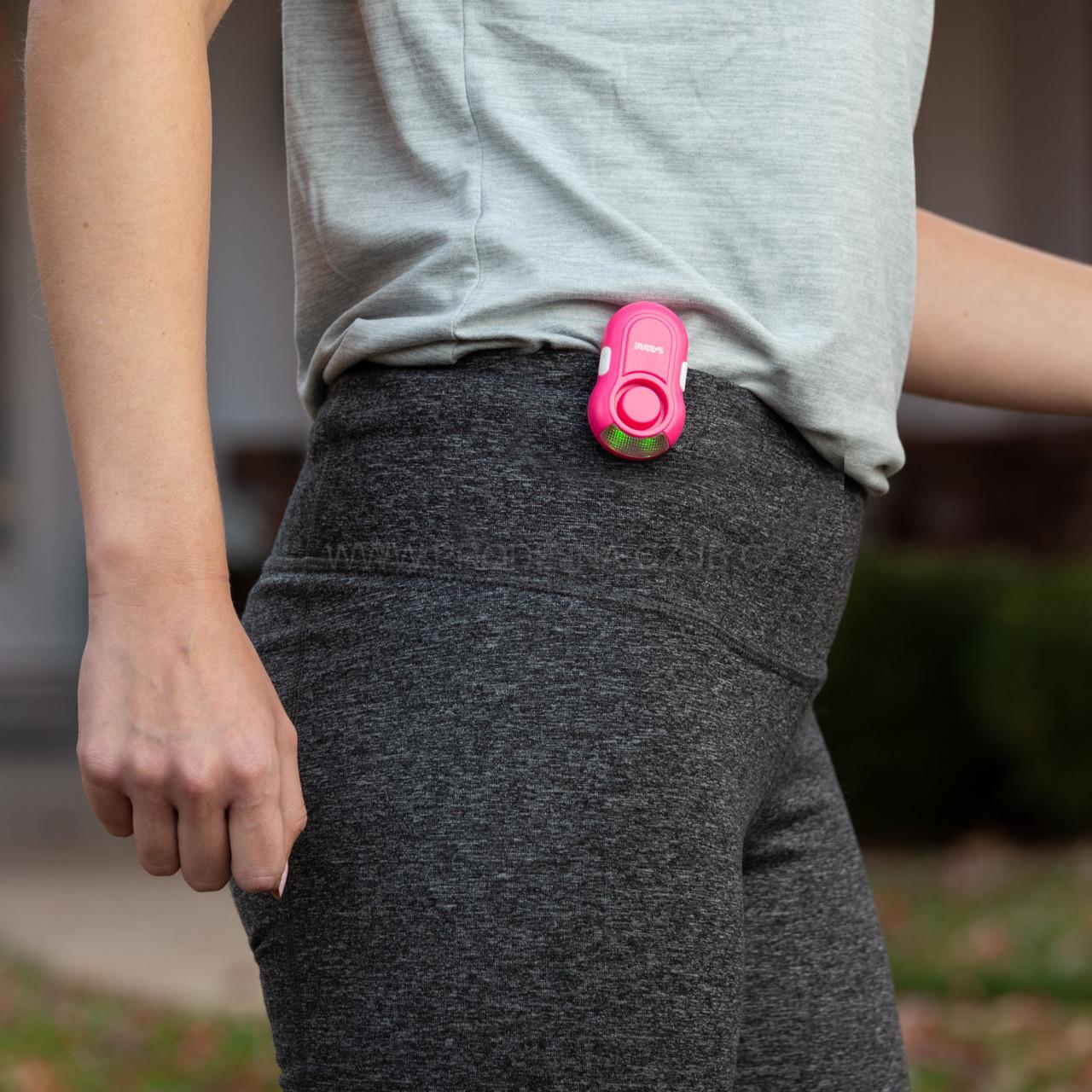 Osobní alarm Sabre s klipem růžový