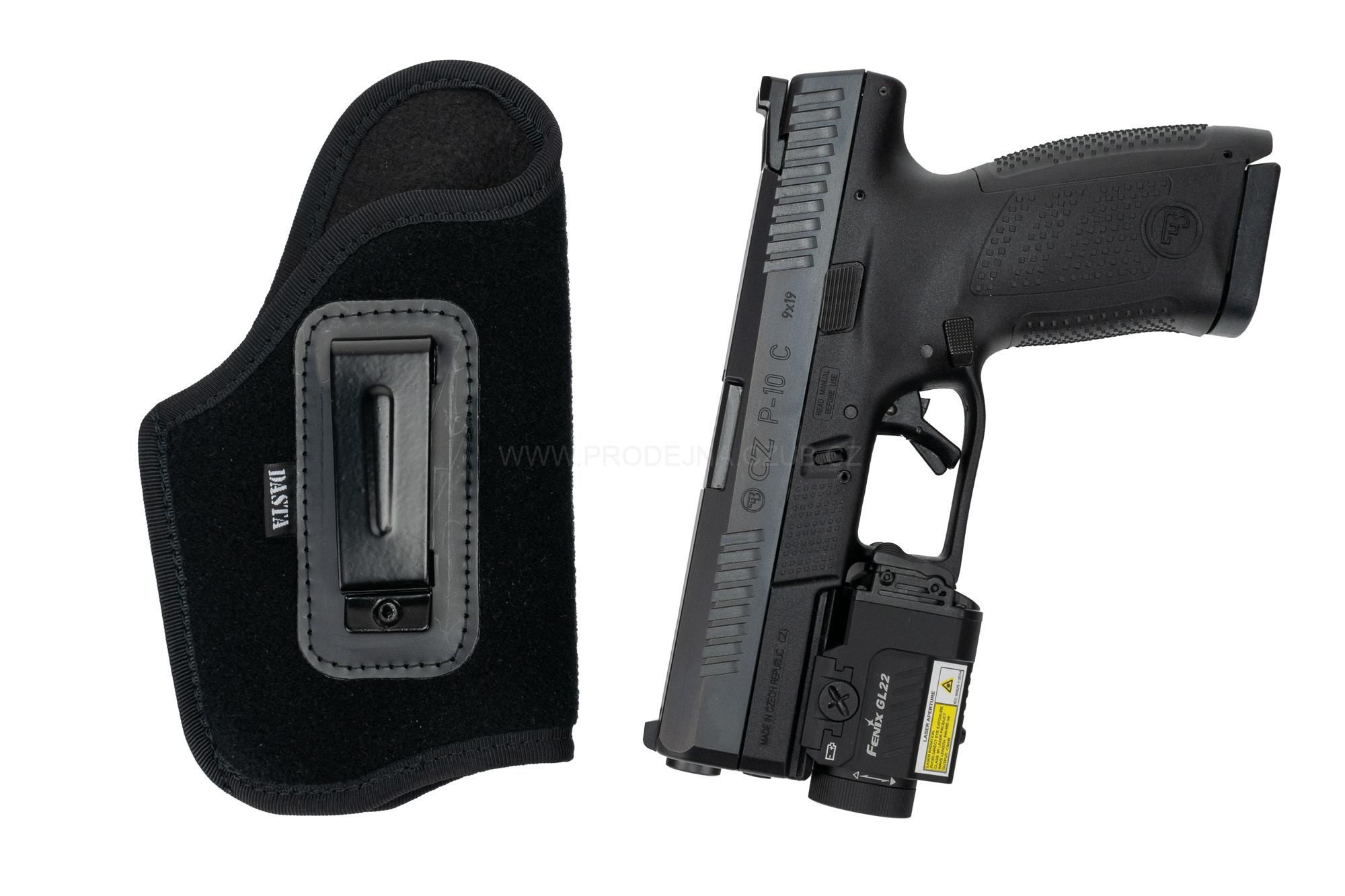 Vnitřní nylonové pouzdro DASTA pro zbraň se svítilnou model 727-1