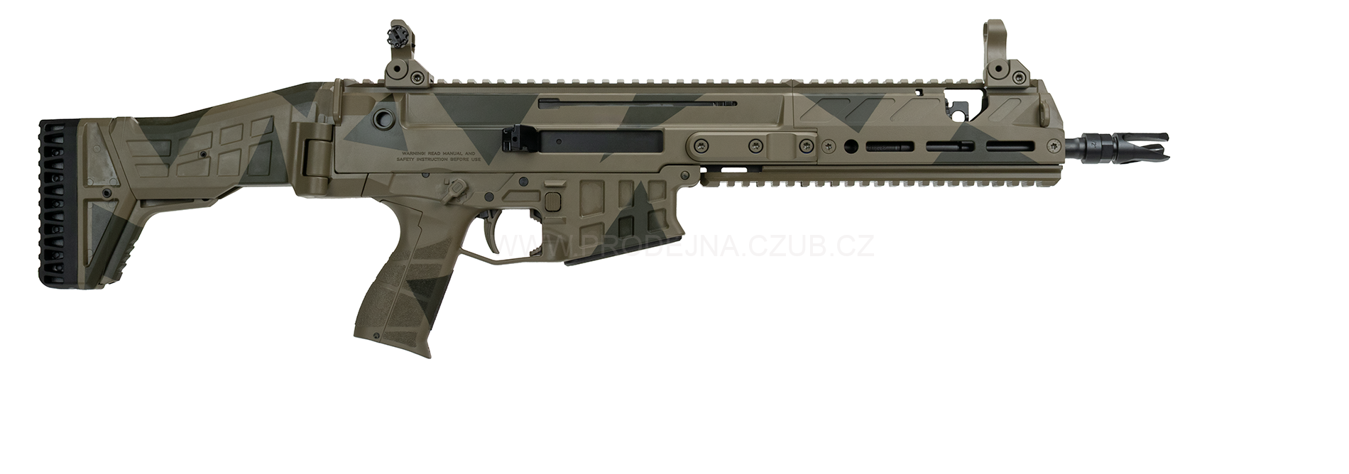 CZ BREN 2 Ms .223 REM 11" R3 dlouhé předpažbí CAMO