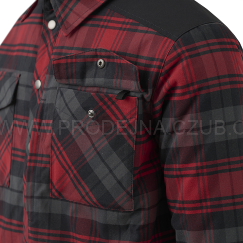 Zimní košile Helikon Warden - Slate Crimson Plaid