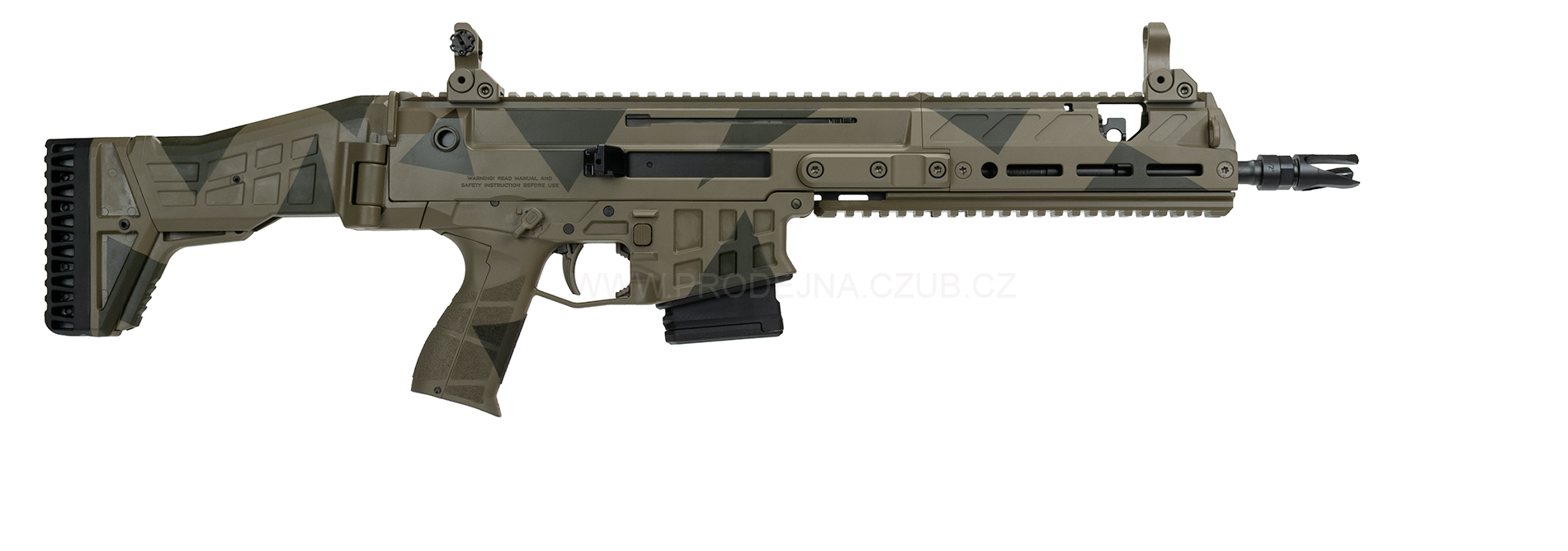 CZ BREN 2 Ms .223 REM 11" R3 dlouhé předpažbí CAMO
