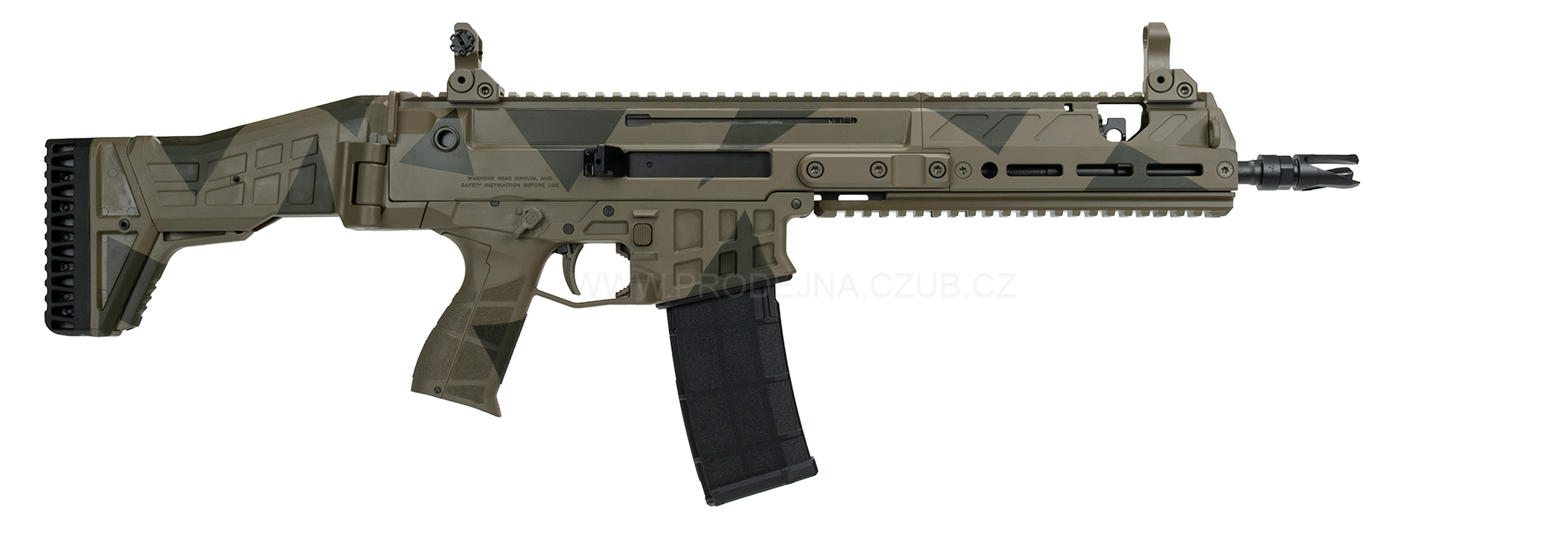 CZ BREN 2 Ms .223 REM 11" R3 dlouhé předpažbí CAMO