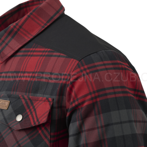 Zimní košile Helikon Warden - Slate Crimson Plaid