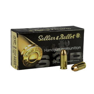 Náboje Sellier & Bellot 9mm Luger JHP 7,5g