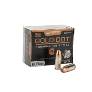 Náboje Speer 9mm Luger Gold Dot Personal Protection JHP 8,0g
