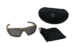 Střelecké brýle Revision Shadow Strike TAN Yellow, Clear & Smoke