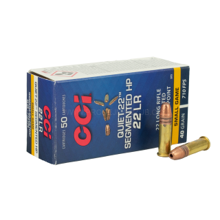 Náboje CCI .22LR Quiet Segment HP