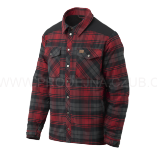 Zimní košile Helikon Warden - Slate Crimson Plaid