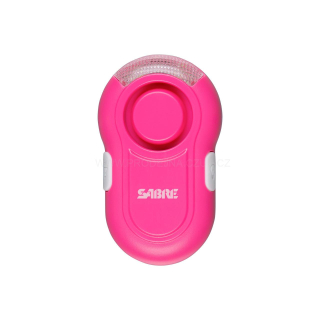 Osobní alarm Sabre s klipem růžový