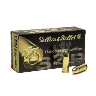 Náboje Sellier & Bellot 9mm Luger FMJ 7,5/8,0g